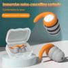 1 Pair of Soft Silicone Earplugs with Noise Cancellation, Waterproof, Comfortable To Wear, Suitable for Sleeping and Swimming