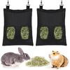 Rabbit Hay Feeder Bag, Large Capacity Rabbit Hay Bag Small Animal Hanging Hay Bag 600D Oxford Cloth Bunny Hay Feeder Bag for Rabbits Guinea Pigs