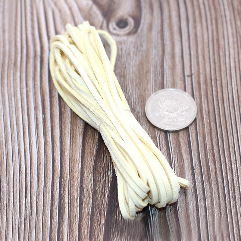 5M Длинный Кожаный Шнурок Плоский Искусственный Замшевый Шнур Нить DIY Браслет Фурнитура Веревка Шнур Изготовление Ювелирных Изделий Толщина 3мм Принадлежности