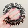 Plastic Full Circle Stretch Flexible Comb Teeth Headband Hair Hoop Band Clip Hairband for Face Washing Fixed Hair Accessories