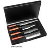 4PCS/Set of Chef Cooking Knife Salmon Kitchen Knife Set Wooden Handle Steel Knife