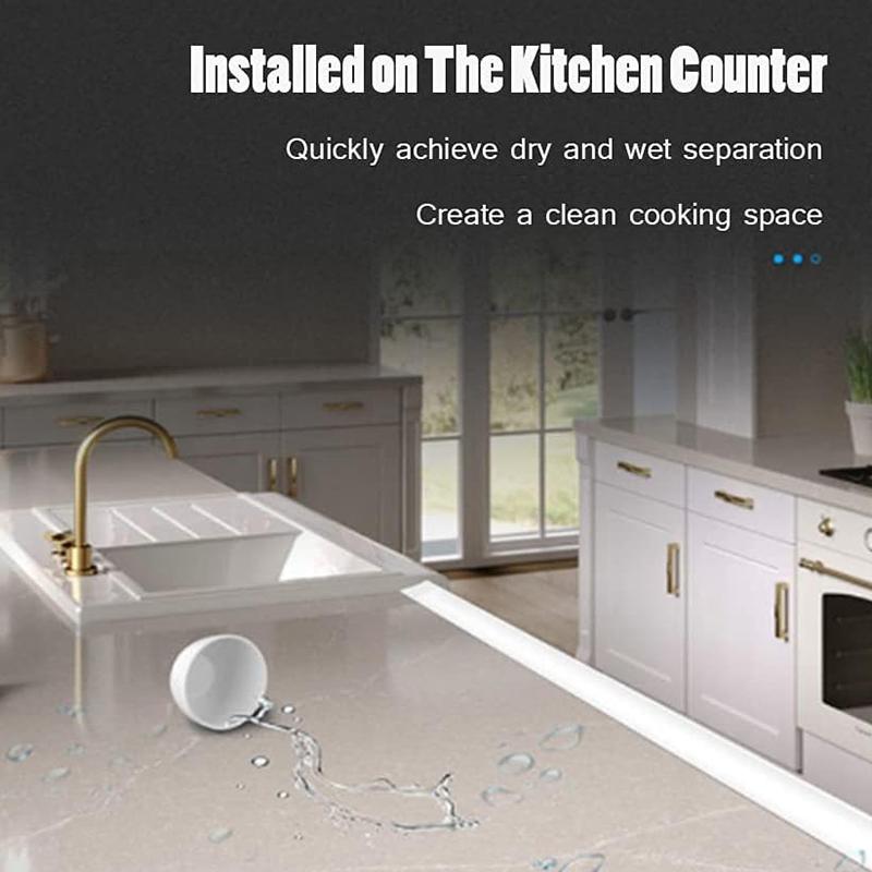 Shower Threshold Water Dam Collapsible Shower Barrier Water Stopper Retention System Dry and Wet Separation Shower Water Guar