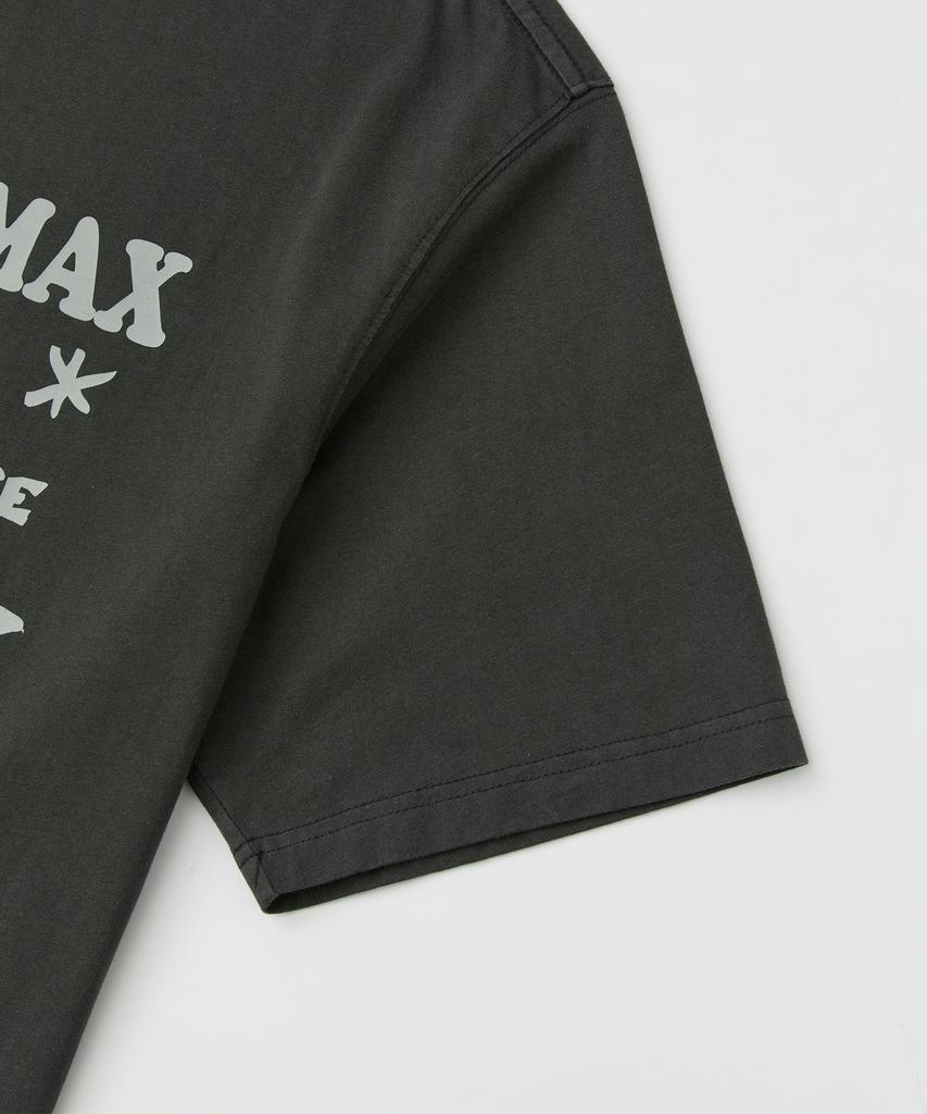 RAIMENT Piece Pigment Print Short Sleeve T-Shirt_Charcoal