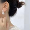 Корейская версия двух жемчужных сережек французские ретро-серьги элегантные темпераментные серьги для женщин новый стиль