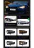 Светодиодные фары Mitsubishi Lancer EX 2010-2016 в стиле RS с ДХО и бегущими поворотниками.
