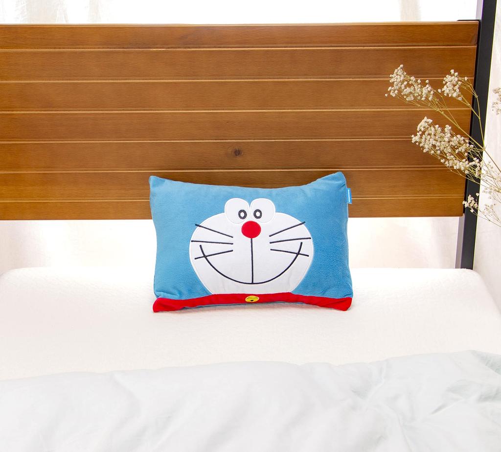 MORIPiLO Подушка Morishita Doraemon 28x39 см, мягкая игрушка, подушка, товары для персонажей Shogakukan, синяя 4620078, детская