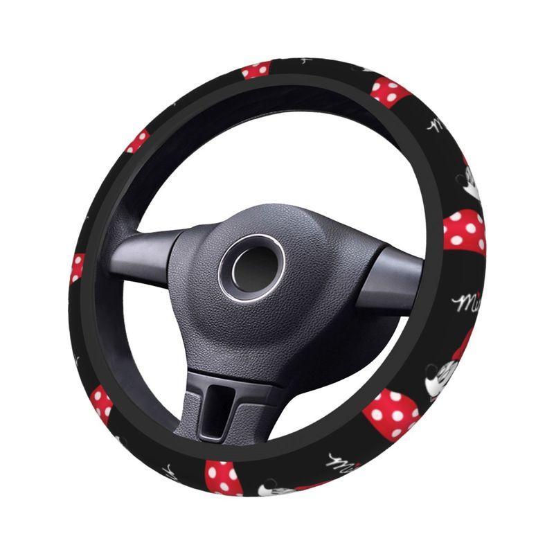 37-38 Car Steering Wheel Cover Mickey Minnie Mouse Soft Auto Decoration Suitable Car Accessories