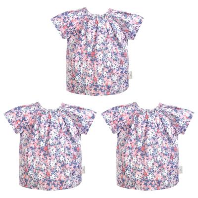 КРАСОЧНЫЙ КОНФЕТНЫЙ СТИЛЬ LAURA ASHLEY Комплект Смок с коротким рукавом Floret Стильный детский смок с коротким рукавом Детский фартук для детского сада Каллиграфия для детей начальной школы