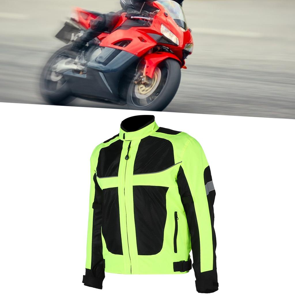 Мужская мотоциклетная одежда для езды, дышащая, гоночная, со светоотражающими элементами, полная защита для летаM