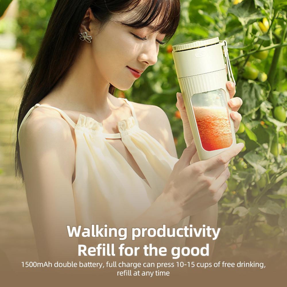 Портативный блендер для коктейлей и смузи с 10 лезвиями и аккумуляторным персональным блендером с USB-аккумулятором