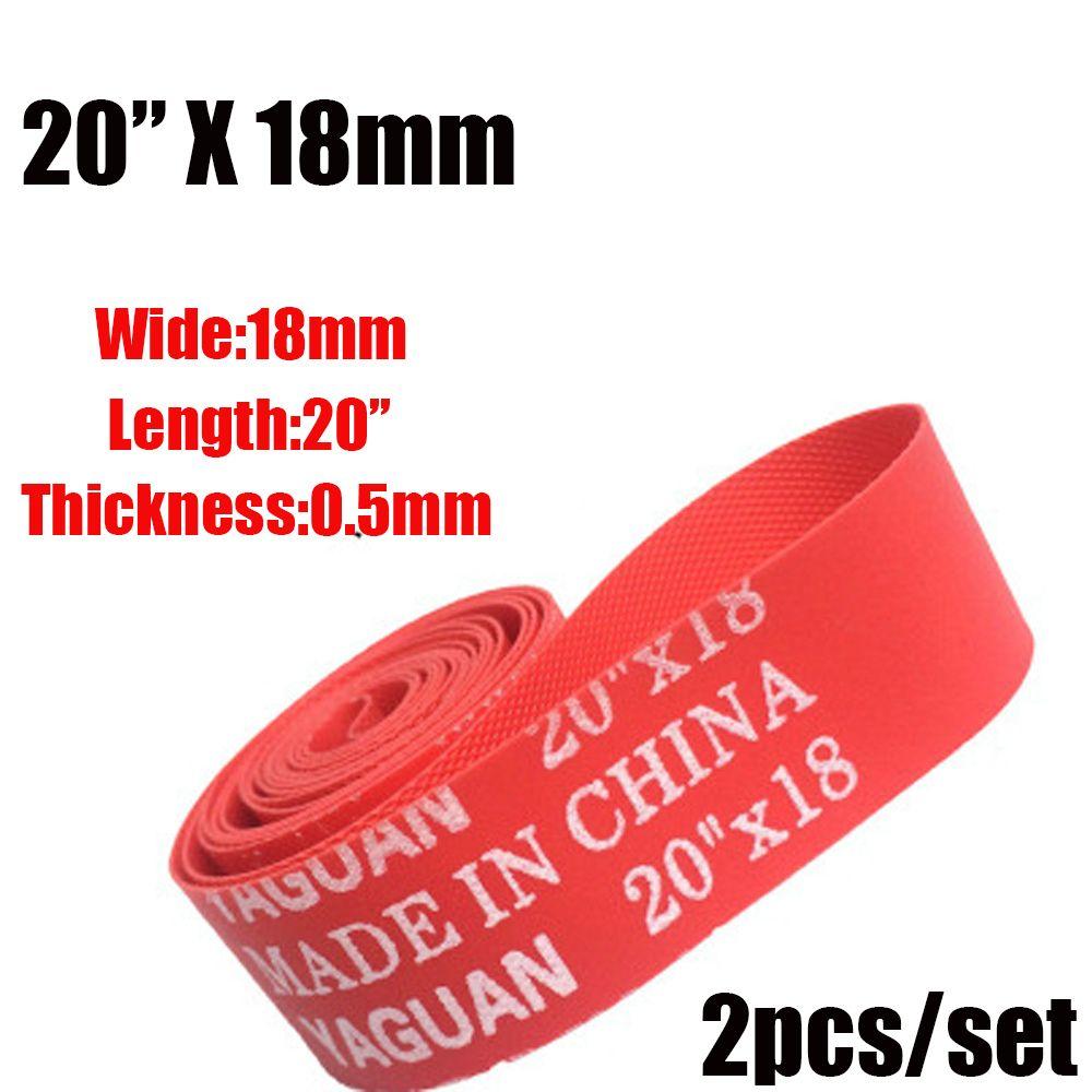 2Pcs Durable Red Top Anti Puncture Tape Bike Inner Tube Pad Bicycle Tire Liner