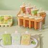 Ice Cream Popsicle Mold DIY Ice Cream Machine Homemade Ice Box With Plastic Stick Ice-lolly Mold Ice Cube Tray Kitchen Gadgets