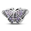 925 Silver Butterfly Dragonfly Charms Colorful Beads for DIY Bracelet Making Handmade Jewelry Supplies