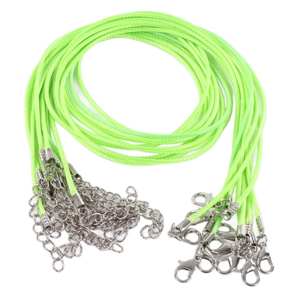 20Pcs Waxed Finish Necklace String Rope With Clasp Leather Necklace String For Pendants