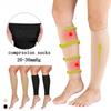 1 Pair Calf Compression Sleeve 30-40mmhg Men Women Footless Calves Compression Sleeves Varicose Veins
