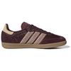 Новые женские кроссовки Adidas Originals Samba Og бордового цвета, песочного оттенка, из пони, JP5330
