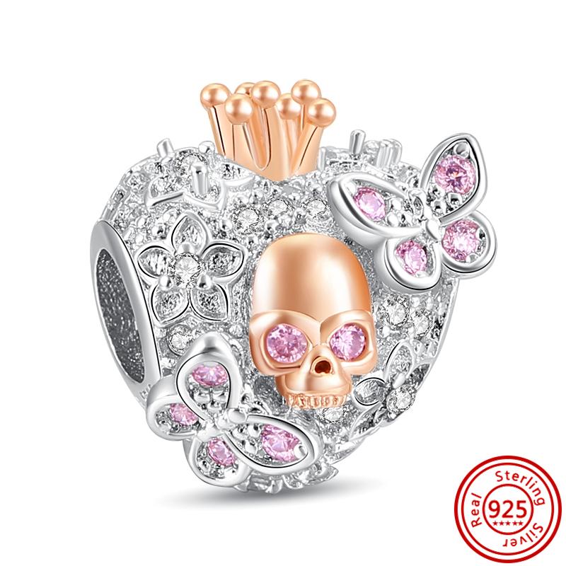 925 Серебряный Шарм Беззубик Мальчик Призрак Демон Летучая Мышь Тыква Черный Кулон Подходит Оригинальный Браслет Женские Ювелирные Изделия Хэллоуин Бусы