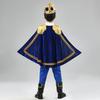 Red The King Prince Cosplay Costume for  Halloween Carnival Party Blue Cloak Scepter Crown Jacket Prince Suit 7 Pcs Makeup Party