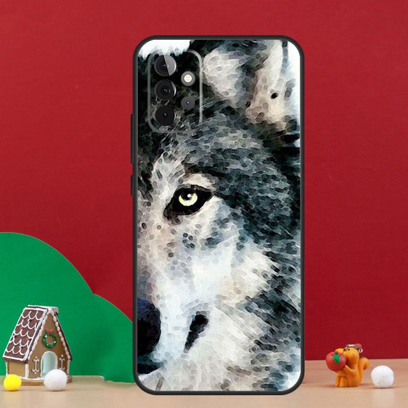 Чехол Животное Волк Воющий Для Samsung Galaxy A55 A52 A32 A12 A33 A06 A16 A26 A36 A56 A15 A53 A13 A34 A54 A14 A17