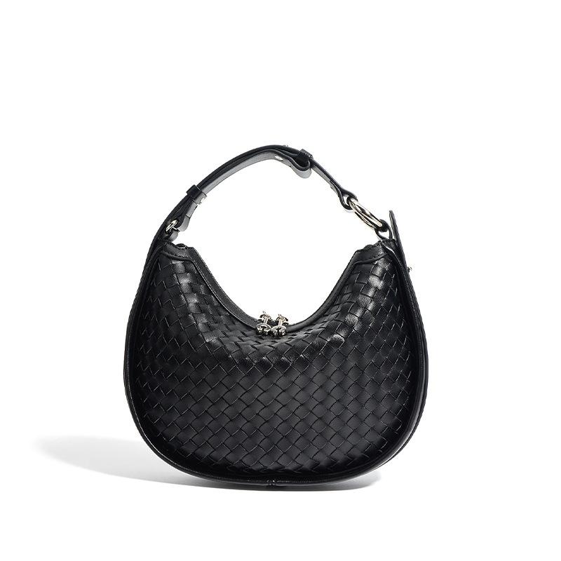 Сумка женская новая кожаная сумка через плечо через плечо в форме полумесяца, большая вместимость, ручная работа, сумка подмышкой женская