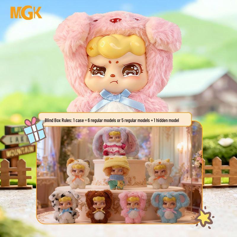 Эмалевая Плюшевая Модная Игрушка Гугу Ми, Секретная Коробка, Подвеска и Настольное Украшение
