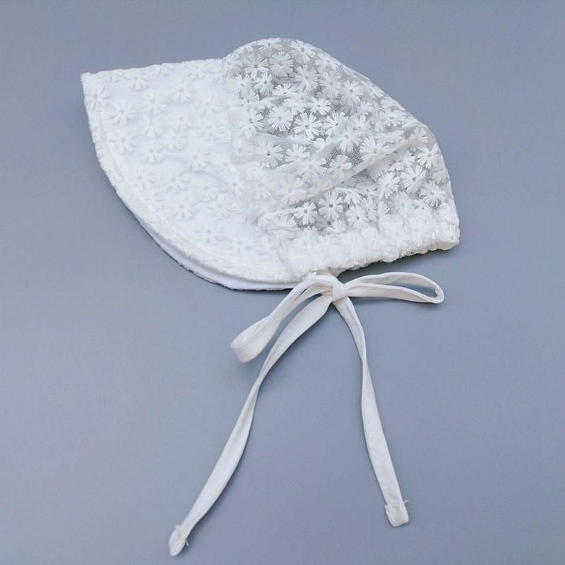 Корейская летняя детская кружевная шляпка с бабочкой - Милая принцесса для фото