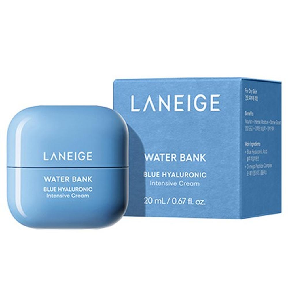 LANEIGE Крем Water Bank Blue Hyaluronic Intensive 20 мл – Насыщенный увлажняющий крем, Гиалуроновая кислота, Глубокое питание, Корейский