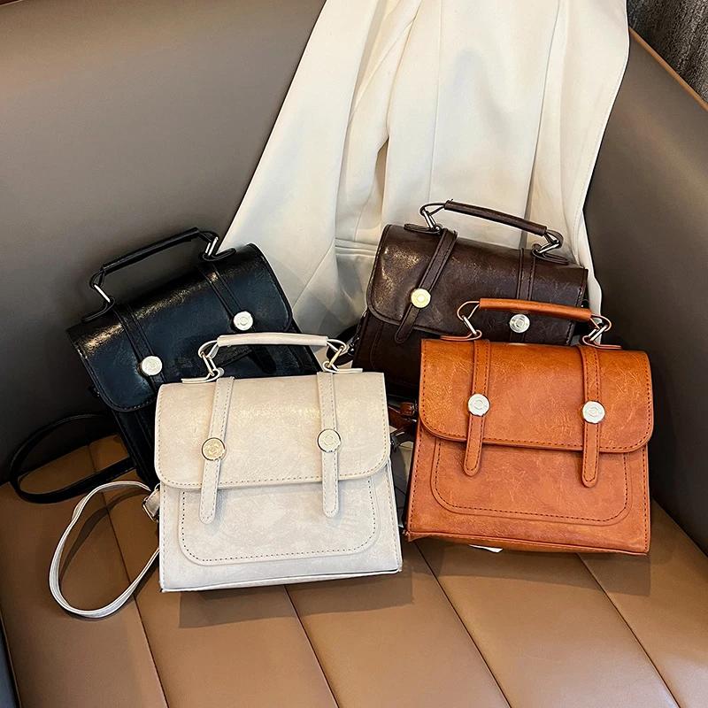 Сумка через плечо с внутренним карманом для женщин Hasp Zipper сплошной клапан PU сумки модные