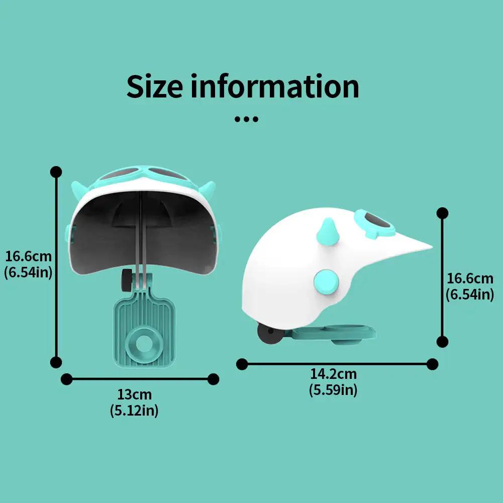 Motorcycle Mobile Phone Small Helmet Holder Waterproof Bicycle Navigation Mobile Phone Sunshade Holder Retro Helmet Bracket