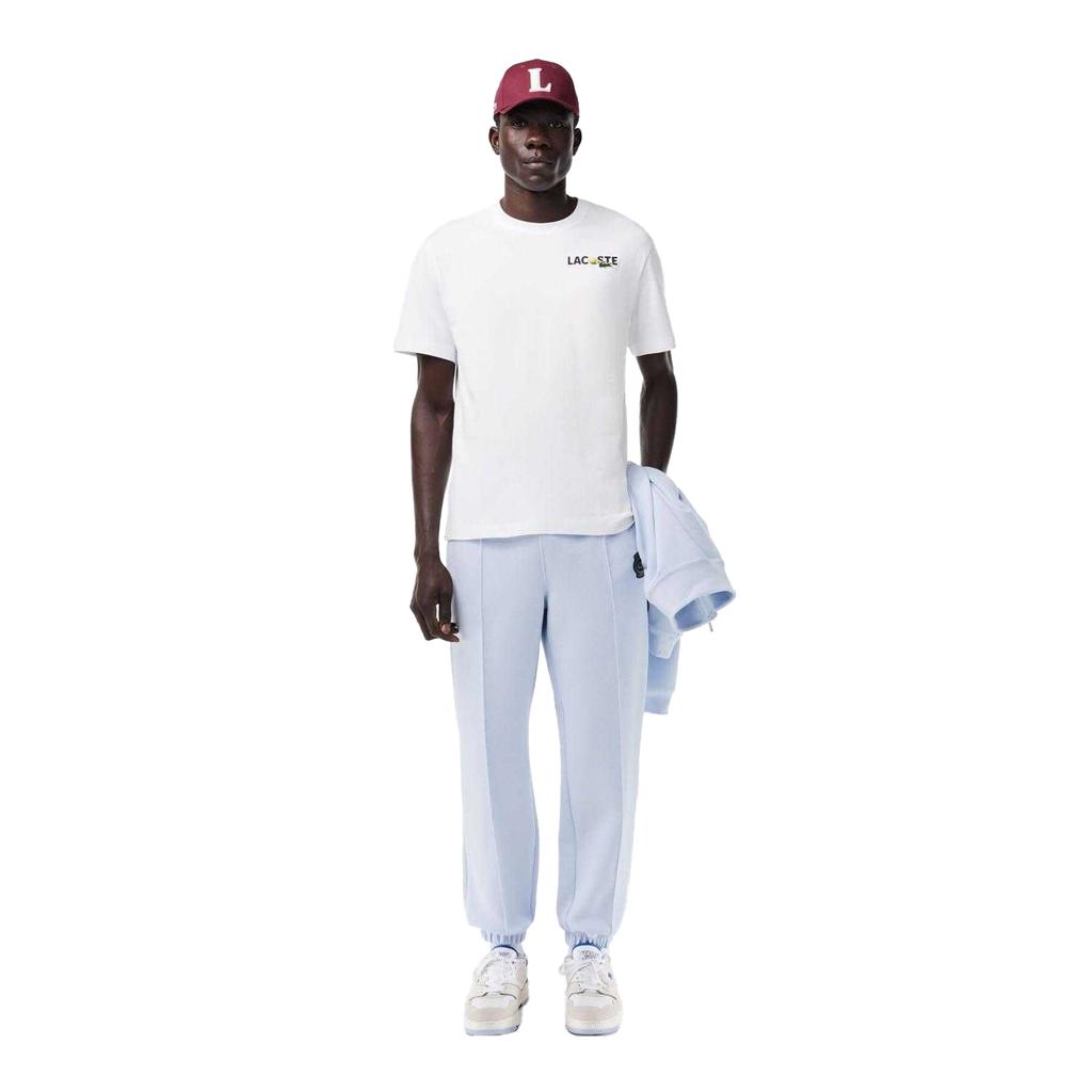 Lacoste Mens Back Print Heavy Cotton T-Shirt