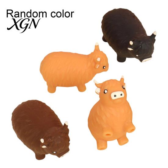 Relaxation Hand Toy Highland Cow Squeeze Anxiety Relief Cattle Sensory Soft Stretchy Animal Pinch Home Office Tool Stress