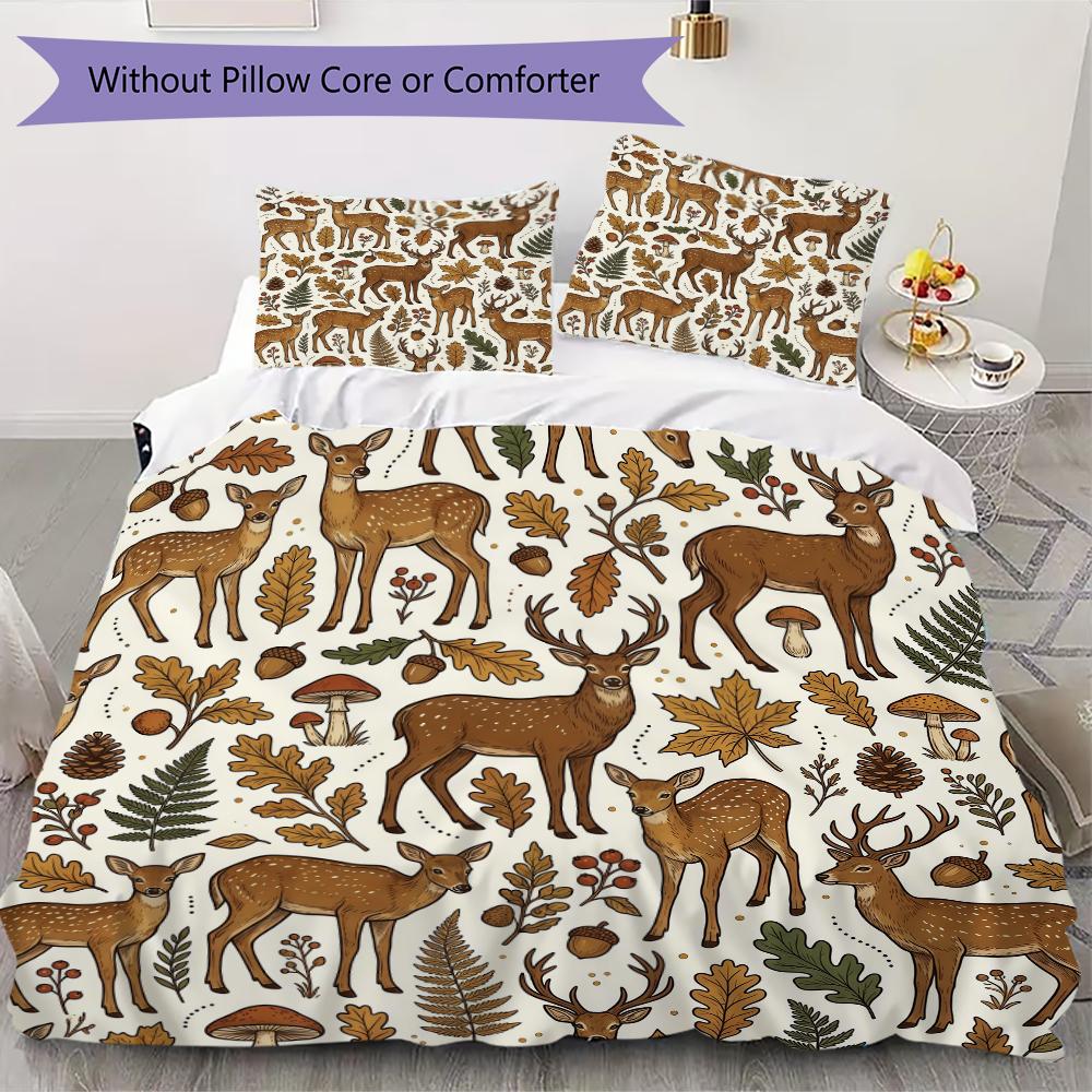 All Over Pattern Bedding uilt Set uilt Cover Pillowcase Home Decoration Birthday Gift (1 * duvet cover + 2 * pillowcase without core)