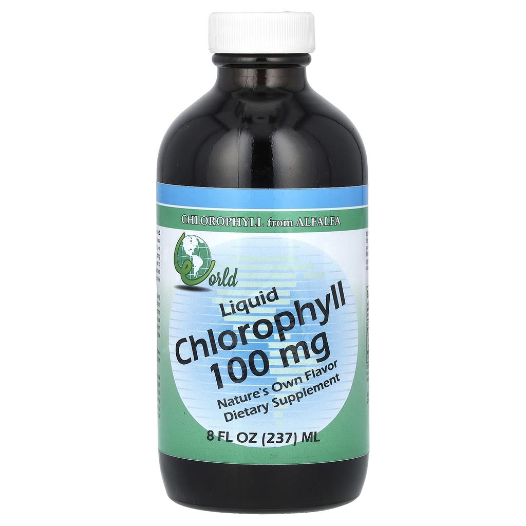 World Organic Liquid Chlorophyll, 100 Mg, 8 Fl Oz (237 Ml)