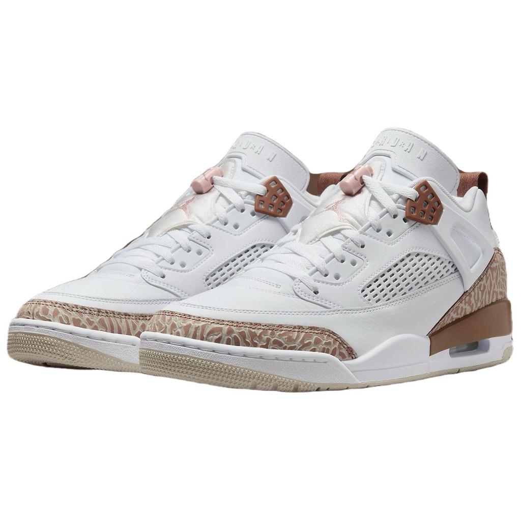 Мужские кроссовки Air Jordan Spizike Low Archaeo Brown Белый Розовый-Оксфорд Светло-коричневый FQ1759-101