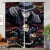 Demon Slayer Curtains for Bedroom Halloween Decoration Partition Curtains Child Room Blackout Curtain Shades Living Kitchen Home