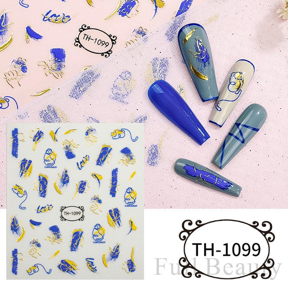 Nail Art Sticker, European And American Style Snake Year Cartoon Snake Pattern Small Spirit Snake Thin Tough Adhesive Nail Sticker