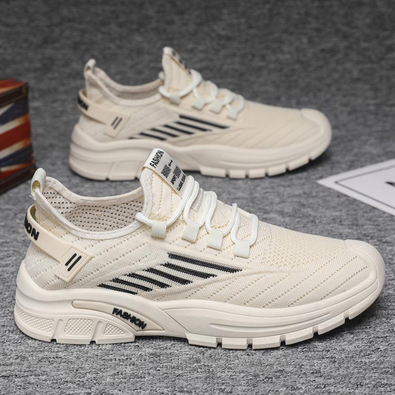 Мужские кроссовки модные весенне-летние новые сетчатые дышащие повседневные туфли модные легкие спортивные туфли