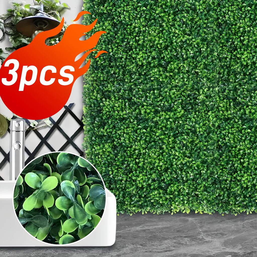 3 шт. Имитация растения - Подвесной декор для улицы/помещения, Подходит для сада, патио, отеля, Дня благодарения, Прочная искусственная зеленая стена, Украшение для двора и дома