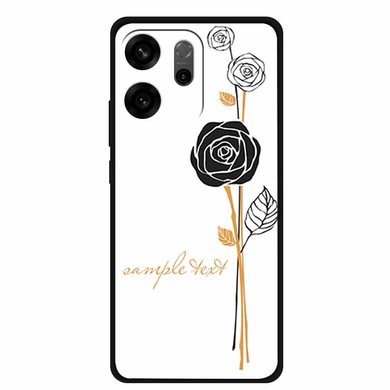 For Oppo Reno14 F Case 3D Flowers Emboss Phone Cases for Oppo Reno 14 F Reno14F 5G Back Protective Covers Soft Silicone Bumper