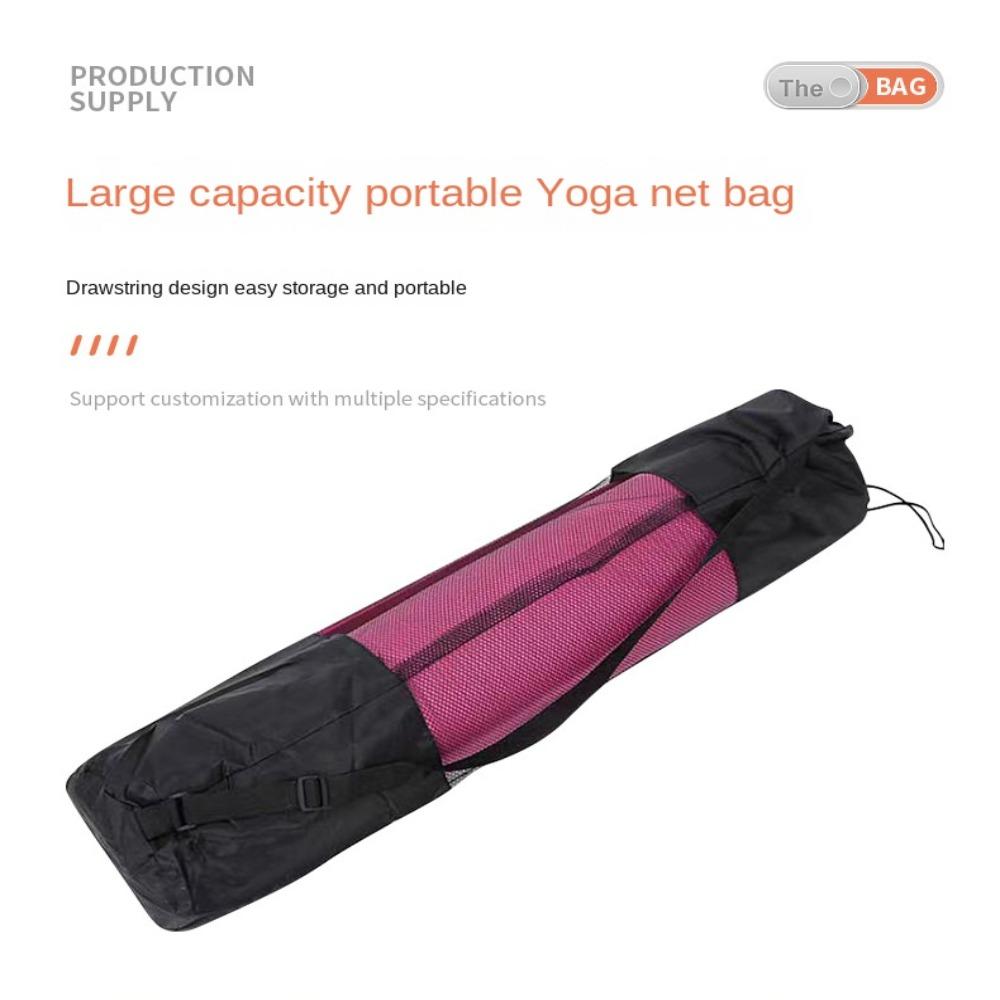 Breathable Yoga Mat Pack Mesh Gym Bags Shoulder Bag Yoga Mat Bag  Men Women