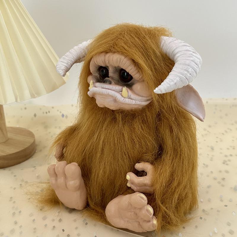 Ludo Doll in The Maze Big Mouth Cattle Ludo Plush Latex Toys Big Mouth Monster Animal Plush Doll Bull Horn Monster Doll Toy