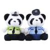 Adorable Panda Plush Toy With Short Fur Design Ideal For Bag Charm And Decoration