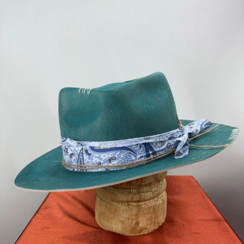 Wool Fedoras Panama Hat Exotic Distressed Homburg for Women Men Photo Props Western for Stage Live Show Headwear