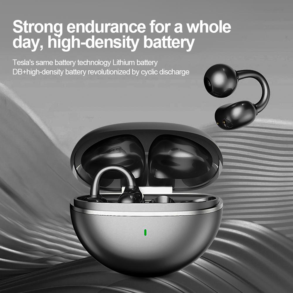 Беспроводные Bluetooth 5.4 Наушники с ушным креплением Водонепроницаемые Спортивные Гарнитуры Шумоподавление Hi-Fi Стерео Вкладыши для Смартфонов