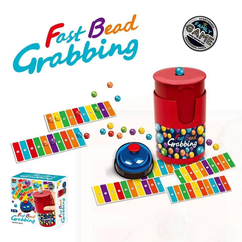 New Match Color Line Bingo Board Games Fun Fast Bead Grabbing Two-Player Game With Bells For Adult Kids Reaction Training Toys