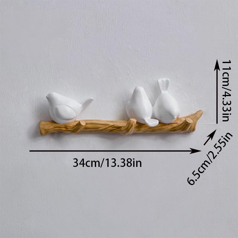 1шт. Крючок для одежды для дома, настенное крепление, без проколов, вешалка, декоративные крючки для хранения, крючок для птиц