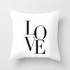 Дом украшен черно-белой геометрической кубической буквенной печатью подушка чехол для подушки для автомобиля спальни гостиной дивана