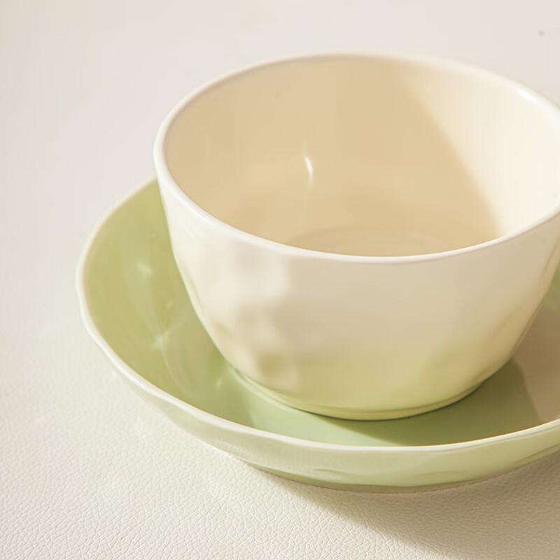 Cream Style Macaron Hand-Pinched Ceramic Dinnerware Set