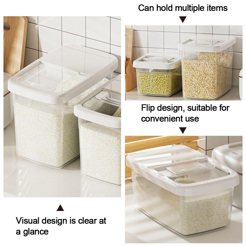 Влагостойкий контейнер для хранения рисовой крупы, герметичный контейнер для пищевых продуктов, контейнер для хранения свежести для крупы