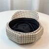 Women's Thousand Bird Grid Octagonal Hat Fashion Winter Retro Painter Hat Warm Women's Beret